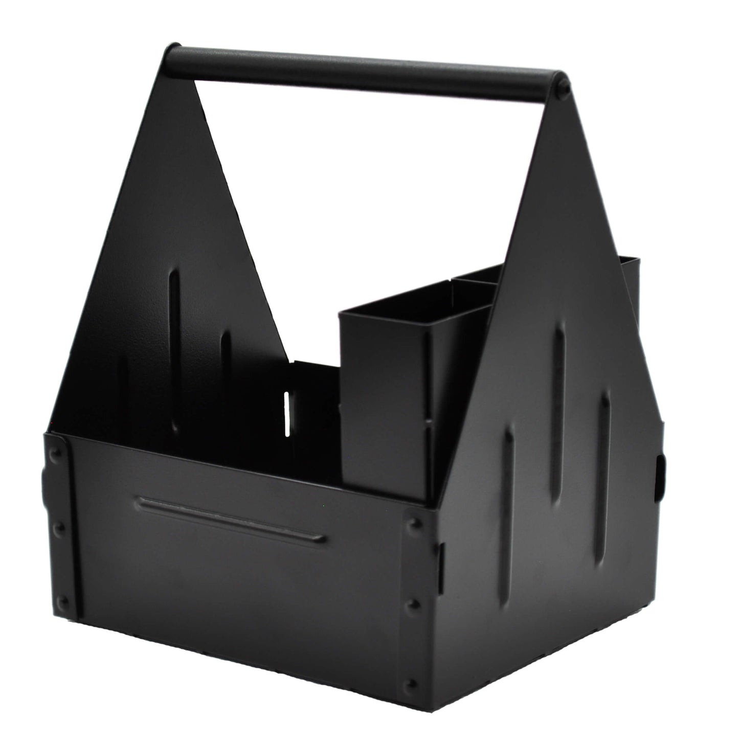 Svart kryddställ i industriell stil och minimalistisk inredning