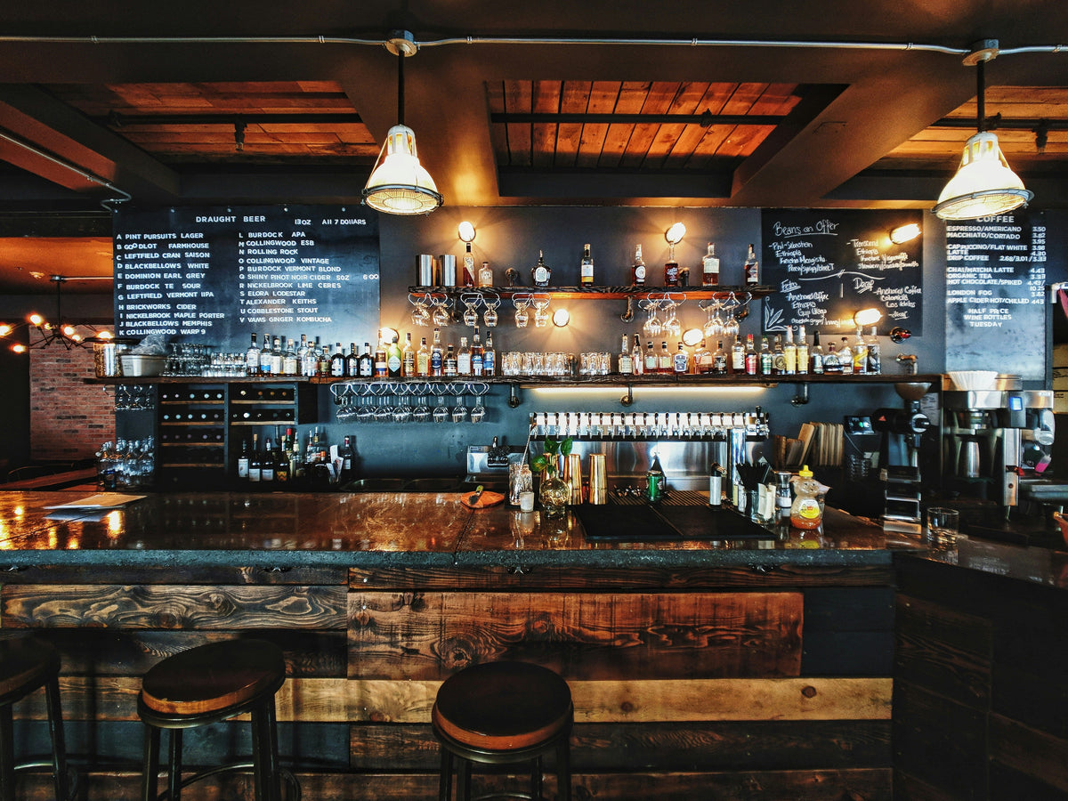 Inredning i industri stil inredningsdetaljer för restaurang